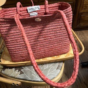 Annabel Ingall Australia Raffia Straw Tote Wicker Bag Women’s EUC